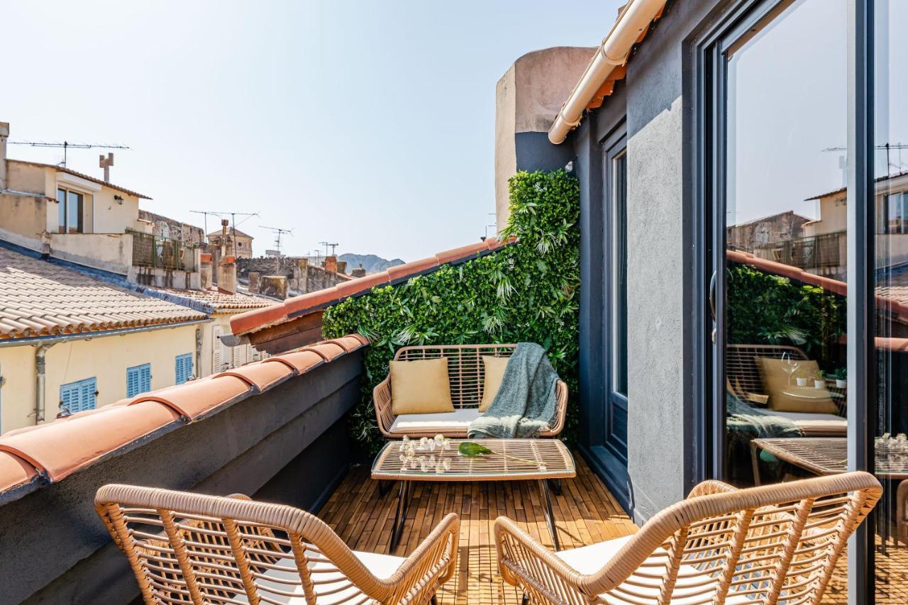 Loft En Ville - Duplex Terrasse Coeur Historique Avec Vue Degagee & Parking Souterrain Offert Ла-Сьота Экстерьер фото
